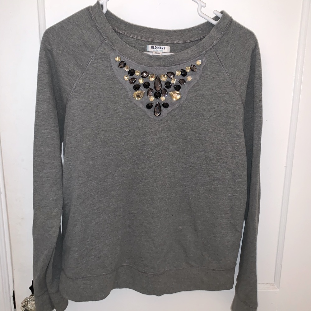 Old Navy Sweatshirt Embellished Size Small